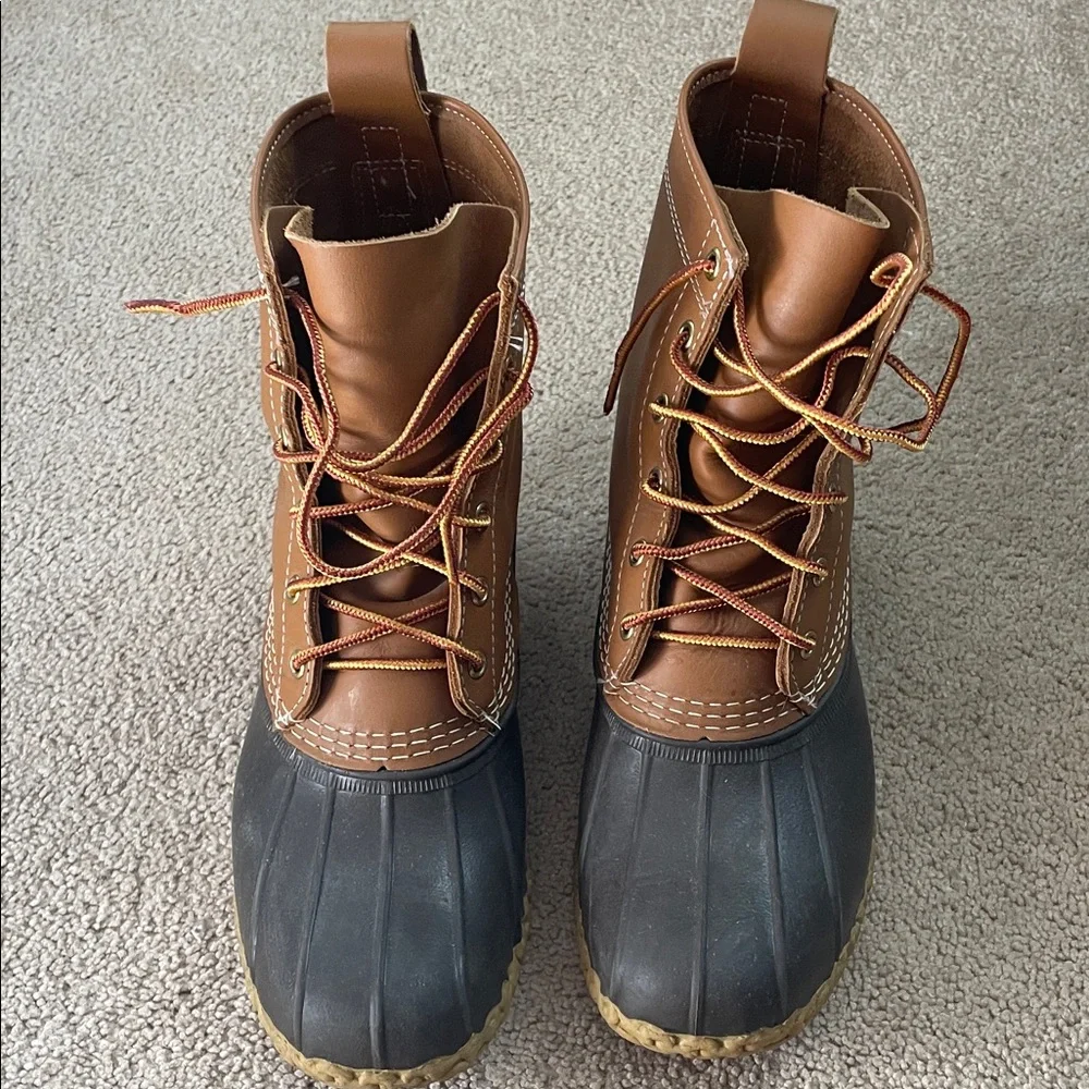 L.L. Bean Brown and Black Duck Boots